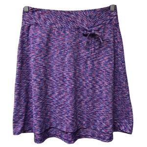 Freedom Trail Skirt Womens Small Blue Pink White Space Dye Print